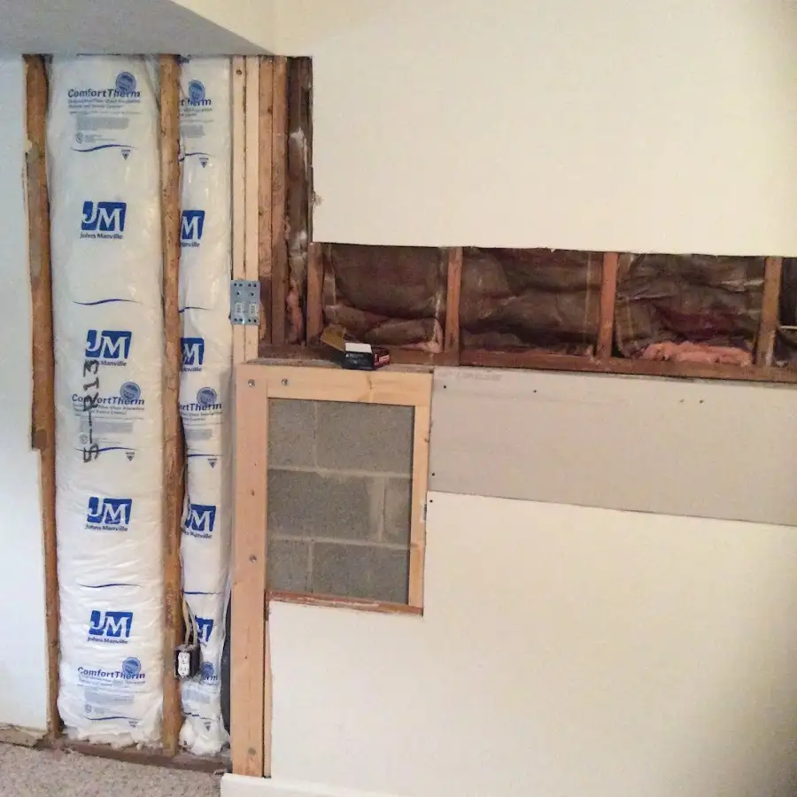 Wall insulation replacement during Odor Removal & Deodorization in Hamlet